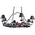 Bayside 9-light Crackle Bronze Potrack Chandelier