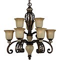 Ironstone 9-light Platinum Bronze Chandelier