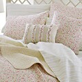Laura Ashley Sophie Pink 2-piece Twin-size Quilt Set