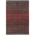 Nepalese Hand-knotted Red Divine Wool Rug (3' x 8')