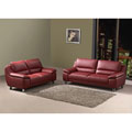 Valencia Leather Sofa and Loveseat Set
