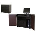 Complementing problem solvers for Modern desk Ferron Black Wood Cabinet-style Modern Computer Desk