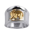 Toscana Collection 10k Gold and Silver Elephant Ring