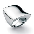Toscana Collection Sterling Silver Freeform Square Ring