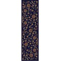 Area rug Runner Tips and more! Amalfi Navy Vines Olefin Area Rug Runner (2'2 x 7'7)