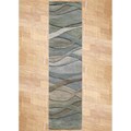 Handmade Horizon Metro Classic Grey/Green Wool Area Rug (2' x 8')
