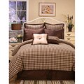 Houndstooth Brown Queen 8-piece Comforter Set