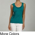 Cable & Gauge Women's Side Ruffle Tank