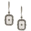 MARC Sterling Silver Marcasite and Crystal Earrings