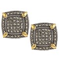 MARC Sterling Silver Marcasite Square Earrings
