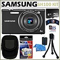 Samsung SH100 14.2MP Wi-Fi Black Digital Camera with 4GB Kit