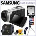 Samsung SMX-F50 Silver Digital Camcorder with 8GB Kit