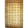 Hand-knotted 'Oceans of Time' Wool Rug (9' x 12')