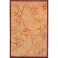 Hand-knotted 'Serenity' Gold Wool Rug (6' x 9')