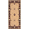 Hand-tufted Venetian Burgundy Rug (2'6 x 8)