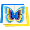 Set of 6 Lokta Paper 3D Ocean Magic Butterflies Note Cards (Nepal)