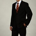Kenneth Cole Reaction Men's Slim-fit Black Stripe Suit Separate Coat