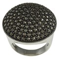MARC Sterling Silver Marcasite Round Cocktail Ring