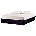 Studio Queen Faux Black Leather Bed