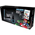 Nintendo Wii Gaming System with Mario Kart and Wheel - Black