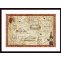 Free useful articles on mahogany Vintage Daphne Brissonnet 'Wine Map' Wood-framed Art Print