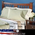 Grand Luxe Egyptian Cotton 500 Thread Count Solid Twin-size Deep Pocket Sheet Set