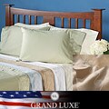 Grand Luxe Deep Pocket Egyptian Cotton 500 TC Swirl Twin/ Full-size Sheet Set