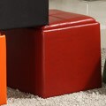 Swayne Red Cube Ottoman