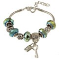 La Preciosa Silverplated Green Hematite Bead Bracelet