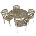 Bali 5-piece Outdoor Dining Table and Chairs Set