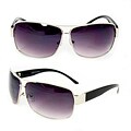 Men's F1869 Silver Metal Square Sunglasses