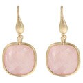 Rivka Friedman 18k Goldplated Rose Quartz Dangle Earrings
