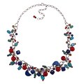 Southwest Moon Sterling Silver Multi-gemstone Necklace