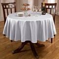 Rosedale Spill-proof White 70-inch Round Tablecloth