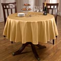 Rosedale Spill-proof Butter 70-inch Round Tablecloth