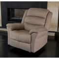 Sydney Beige Microsuede Rocker Recliner