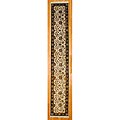 Meaningful data on Oriental Runner rug Indo Hand-knotted Ivory/ Black Mahal Wool Rug (2'6 x 16')