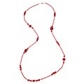 Southwest Moon Sterling Silver Red Coral Necklace