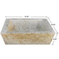 Concrete Square Incline Marble Sink
