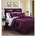 EverRouge Metallica Plum 12-piece Comforter Set