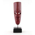 Soapstone Female Kisii Mask on Stand (Kenya)