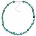Southwest Moon Sterling Silver Turquoise Necklace
