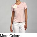 Marco NY Women's Jewel Neck Floral Top