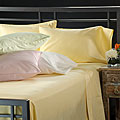 Laura Ashley Solid Cotton 300 Thread Count Queen-size Sheet Set