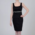 Julian Taylor Women's Black Tiered Dress