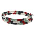 Southwest Moon Sterling Silver Multi-gemstone Wrap Bracelet
