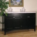 Marble Top 60-inch Double Sink Vanity