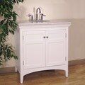 Marble Top 30-inch Single Sink Vanity
