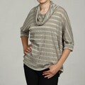 Chenault Women's 3/4 Dolman Sleeve Cowel Neck Top