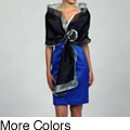 Ilana Women's Sheer Colorblock Rosette Pull-through Wrap